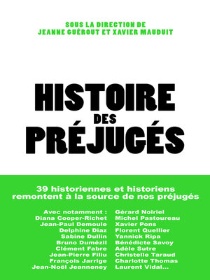 cover image of Histoire des préjugés